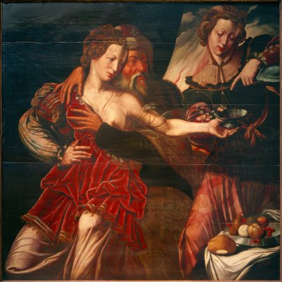 Loth och hans döttrar av Ambrosius Benson