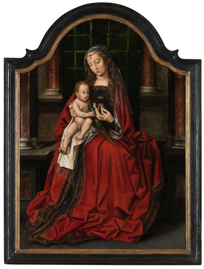Madonna (olja på panel) av Ambrosius Benson