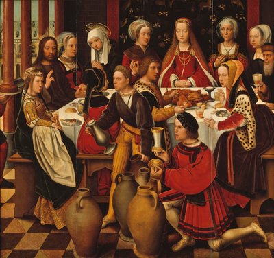 Bröllopet i Kana, ca 1530-50 av Ambrosius Benson