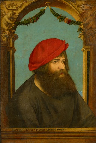 Porträtt av Hans Herbst (Herbster) av Ambrosius Holbein