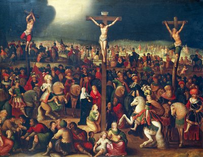 Golgata (olja på duk) av Ambrosius II Francken or Franck