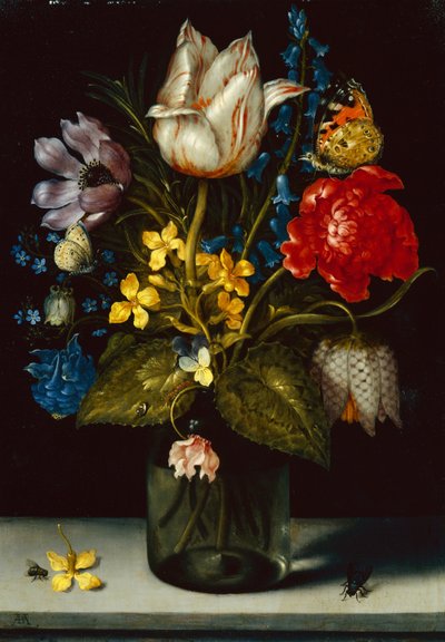 Bukett av blommor (olja på koppar) av Ambrosius the Elder Bosschaert