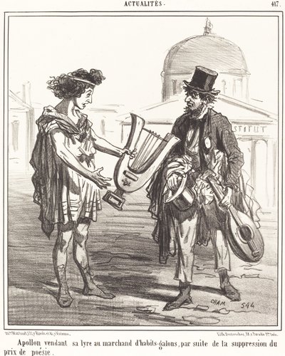 Apollo säljer sin lyra av Amédée Charles Henri Cham