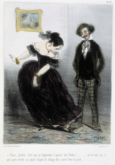 Karikatyr - i "" Madeleines"" av Cham, v.1870-1880 av Amédée de Noé