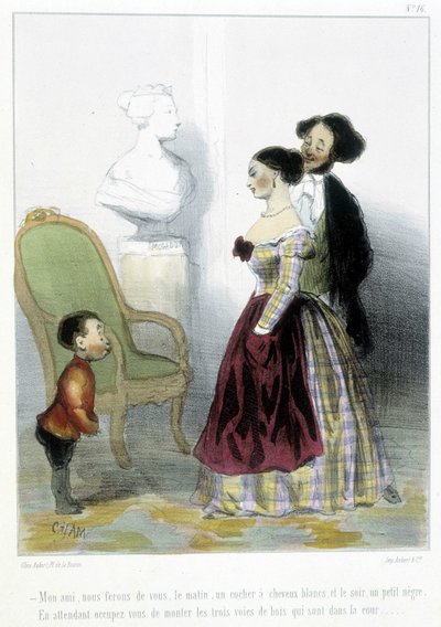 Karikatyr - i "" Madeleines"" av Cham, v.1870-1880 av Amédée de Noé