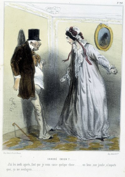 Crrré chien! - i "" Madeleines "" av Cham, v.1870-1880 av Amédée de Noé