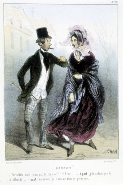 Generositet - i "" Madeleines"" av Cham, v.1870-1880 av Amédée de Noé
