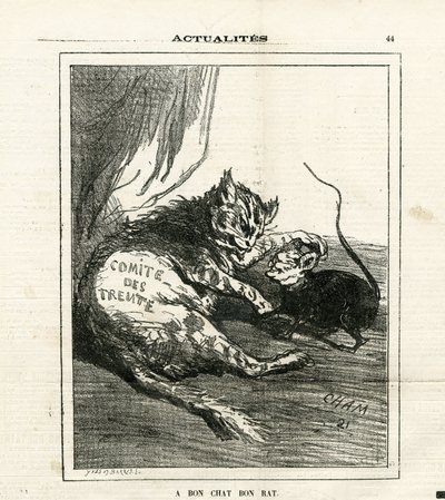 Illustration av Cham (1819-1879) i Le Charivari av Amédée de Noé