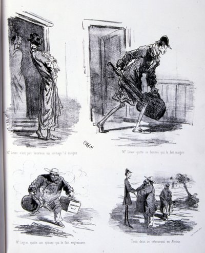 illustration för Konsten att göda och gå ner i vikt av Amédée de Noé