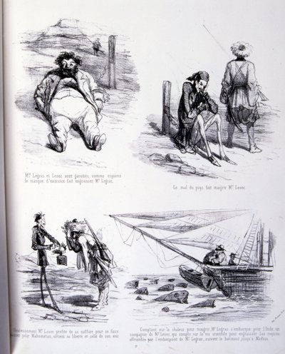 illustration för Konsten att göda och gå ner i vikt av Amédée de Noé