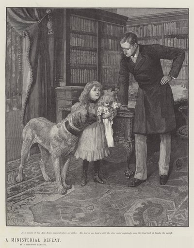 Ett ministeriellt nederlag, av J Harwood Panting av Amedee Forestier