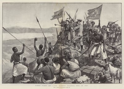 Första utsikten över sjön Albert Nyanza, 13 december 1887 av Amedee Forestier