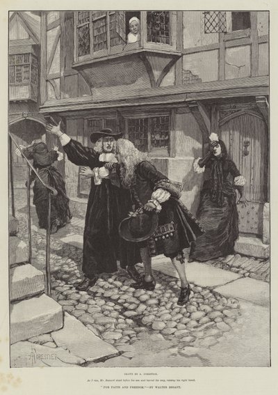 För tro och frihet, av Walter Besant av Amedee Forestier