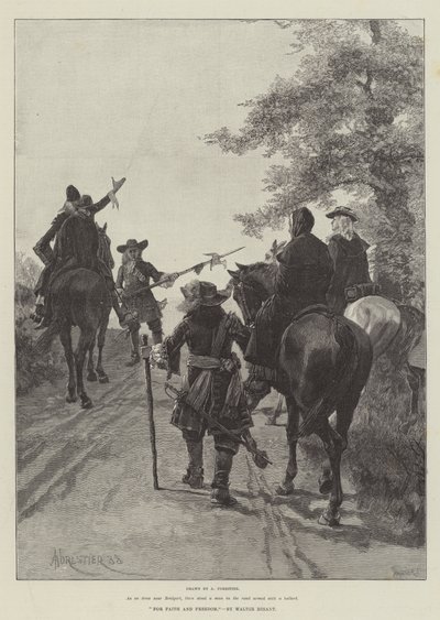 För tro och frihet, av Walter Besant av Amedee Forestier