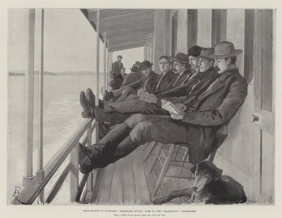 Från Euston till Klondike, Homeward Bound, några av Hamiltons passagerare av Amedee Forestier