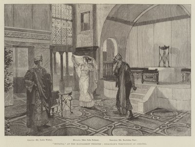 Hypatia, på Haymarket Theatre, Issachars Orestes