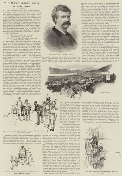 The Tramp Abroad Again, av Mark Twain av Amedee Forestier