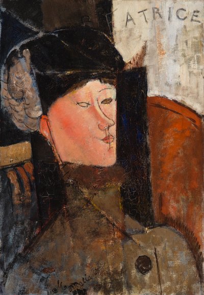 Beatrice (Porträtt av Beatrice Hastings) av Amedeo Modigliani