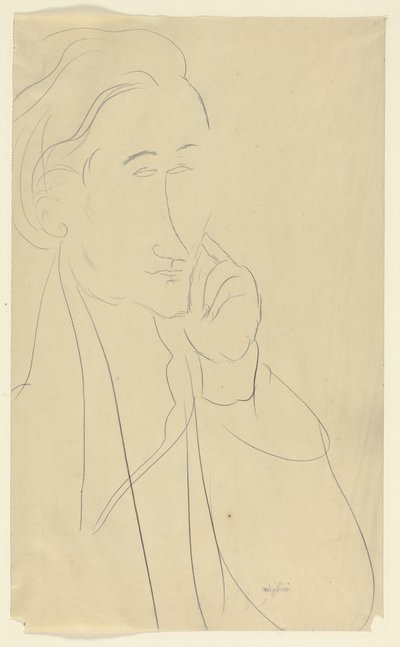 Byst av Zborowski av Amedeo Modigliani