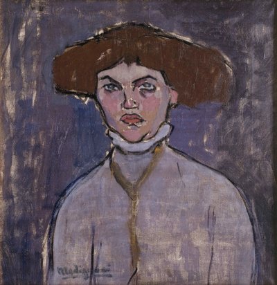 Byst av en ung kvinna, 1908. av Amedeo Modigliani