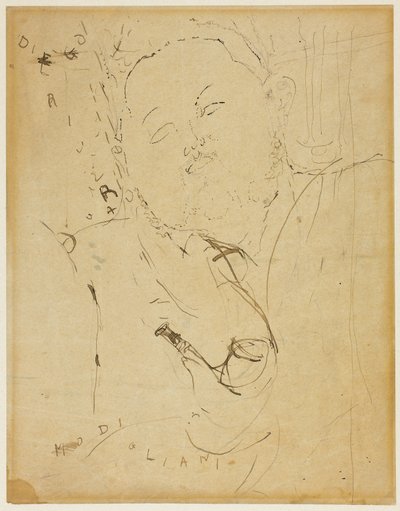 Diego Rivera av Amedeo Modigliani