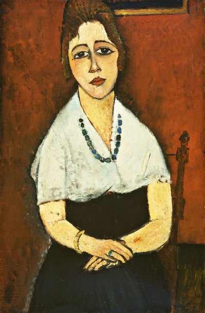 Flicka Med Halsband av Amedeo Modigliani