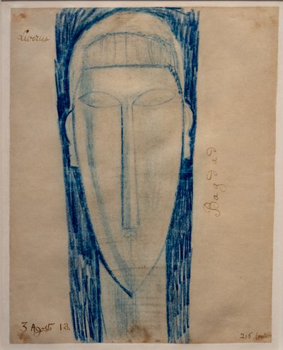 Huvud av Amedeo Modigliani