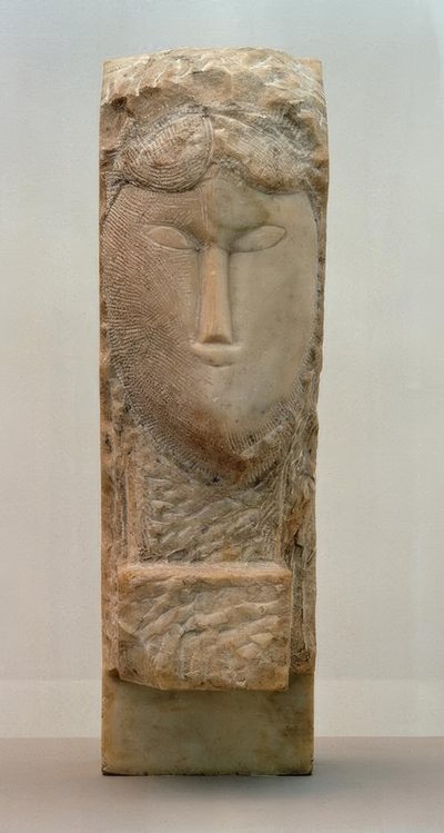 Huvudet av en kvinna av Amedeo Modigliani