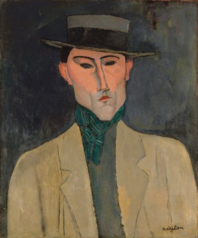 Man i hatt av Amedeo Modigliani