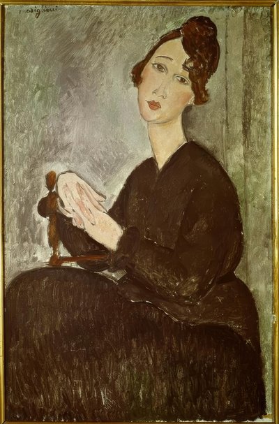 Porträtt av Dédie (Odette Hayden) av Amedeo Modigliani