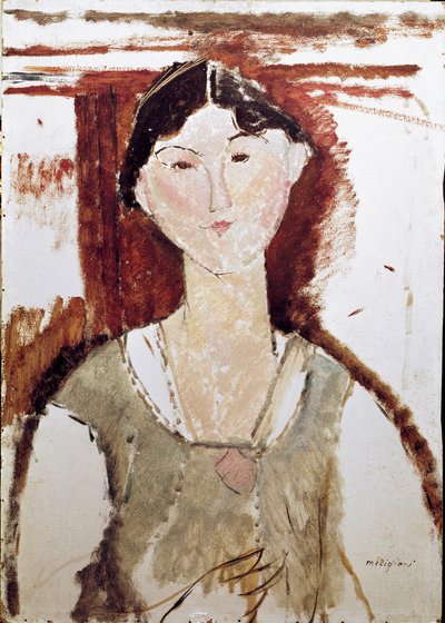 Porträtt av Beatrice Hastings. Målning av Amedeo Modigliani av Amedeo Modigliani