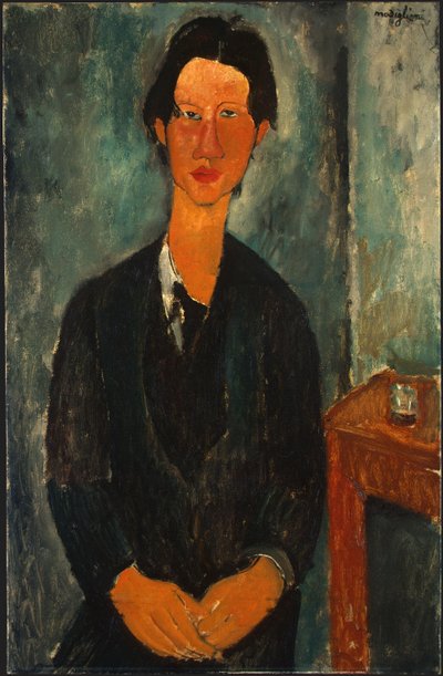 Porträtt av Chaïm Soutine 1893-1943 av Amedeo Modigliani