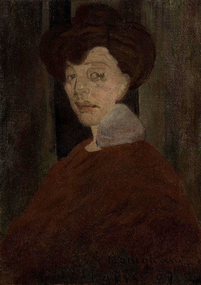 Porträtt av en kvinna av Amedeo Modigliani