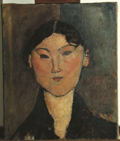 Porträtt av en kvinna av Amedeo Modigliani