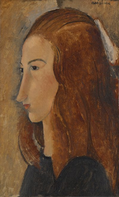 Porträtt av en ung kvinna av Amedeo Modigliani