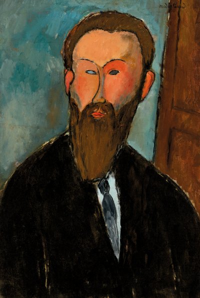 Porträtt av fotografen Dilewski, 1916 av Amedeo Modigliani