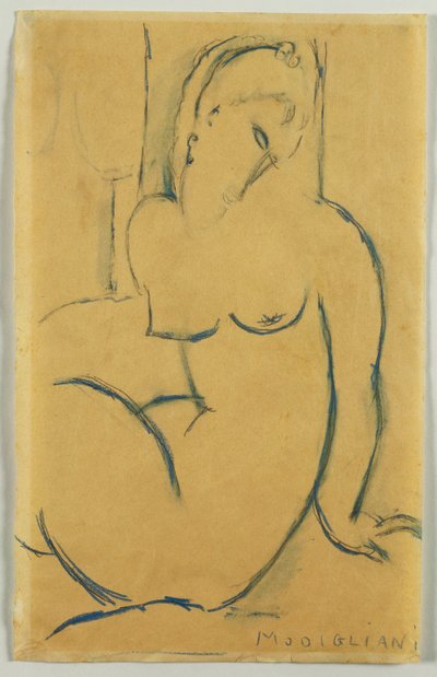 Sittande kvinna, 1914 av Amedeo Modigliani