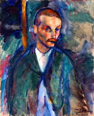 Tiggaren från Livorno, augusti 1909 (olja på duk) av Amedeo Modigliani