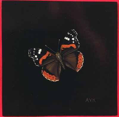 Röd amiralfjäril, 2001 av Amelia Kleiser