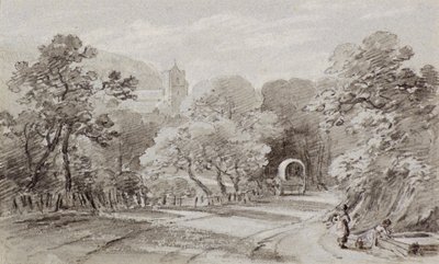 A Country Road, Hastings, ca 1803 (krita) av Amelia Long