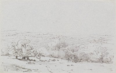 Carriage Approach to Bromley Hill, ca 1803 (etsning) av Amelia Long