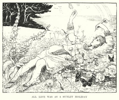 Allt liv var som en solbelyst semester (gravyr) av Amelia M. (attr.to) Bowerley or Bauerle