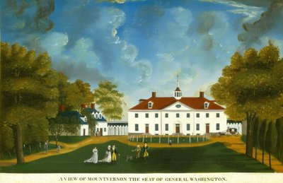 Utsikt över Mount Vernon av American 18th Century
