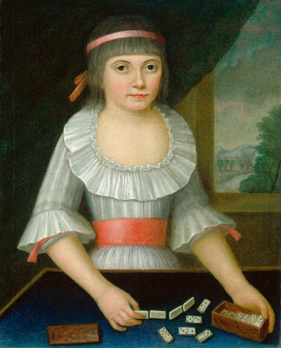 Domino Girl av American 18th Century