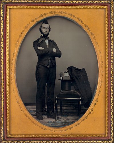 Porträtt av en man av American 19th Century