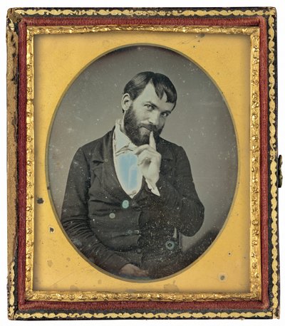 Porträtt av en man av American 19th Century