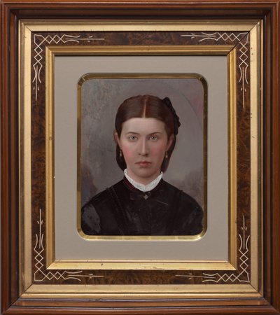 Porträtt av en kvinna av American 19th Century