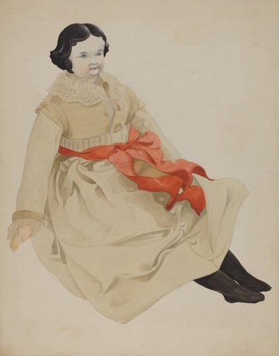 Tysk China Head Doll av American 20th Century
