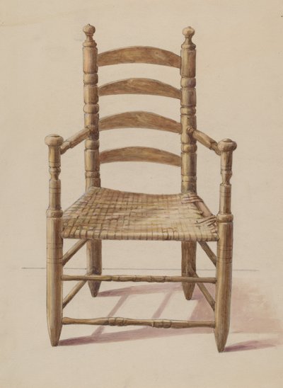 Ladder Back Stol av American 20th Century