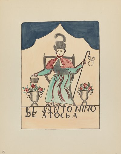 Plåt 24: The Lost Child of Atocha: Från portföljen "Spanish Colonial Designs of New Mexico" av American 20th Century